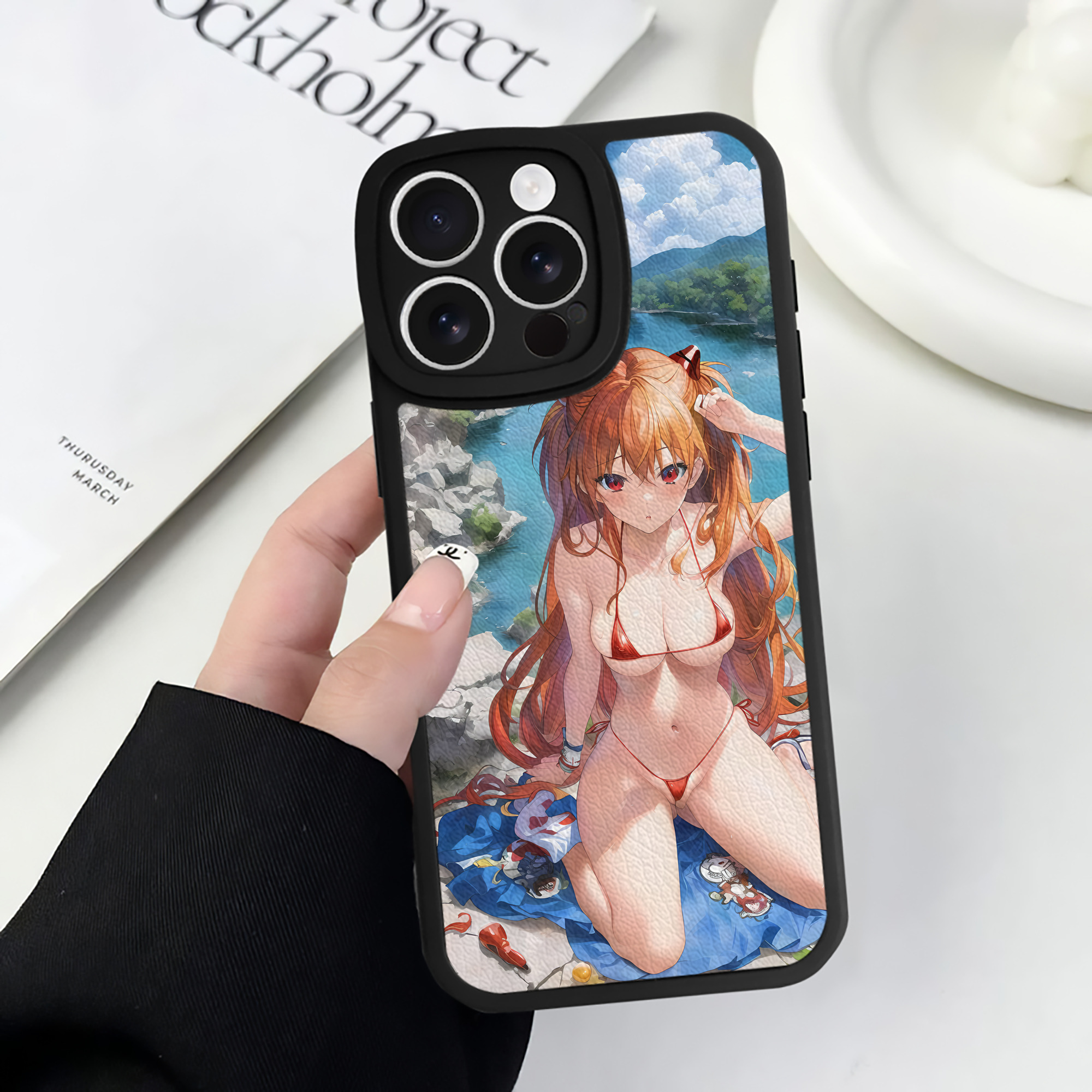 （画像用） EVA 新世紀エヴァンゲリオン 【iPhone 16シリーズ対応】シリコンスマホケース（レザー調） 材質：シリコン